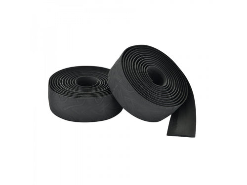 Close-up view of the anti-slip silicone pattern on the bar tape

