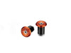 Ciclovation orange anodized lock-in bar ends for road bikes
