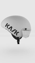 kask helmet bambino PRO( White )with clear visor 