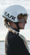 kask helmet bambino PRO( White )with clear visor 