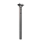 Deda RICross 0mm seatpost showcasing the carbon UD and alloy head.