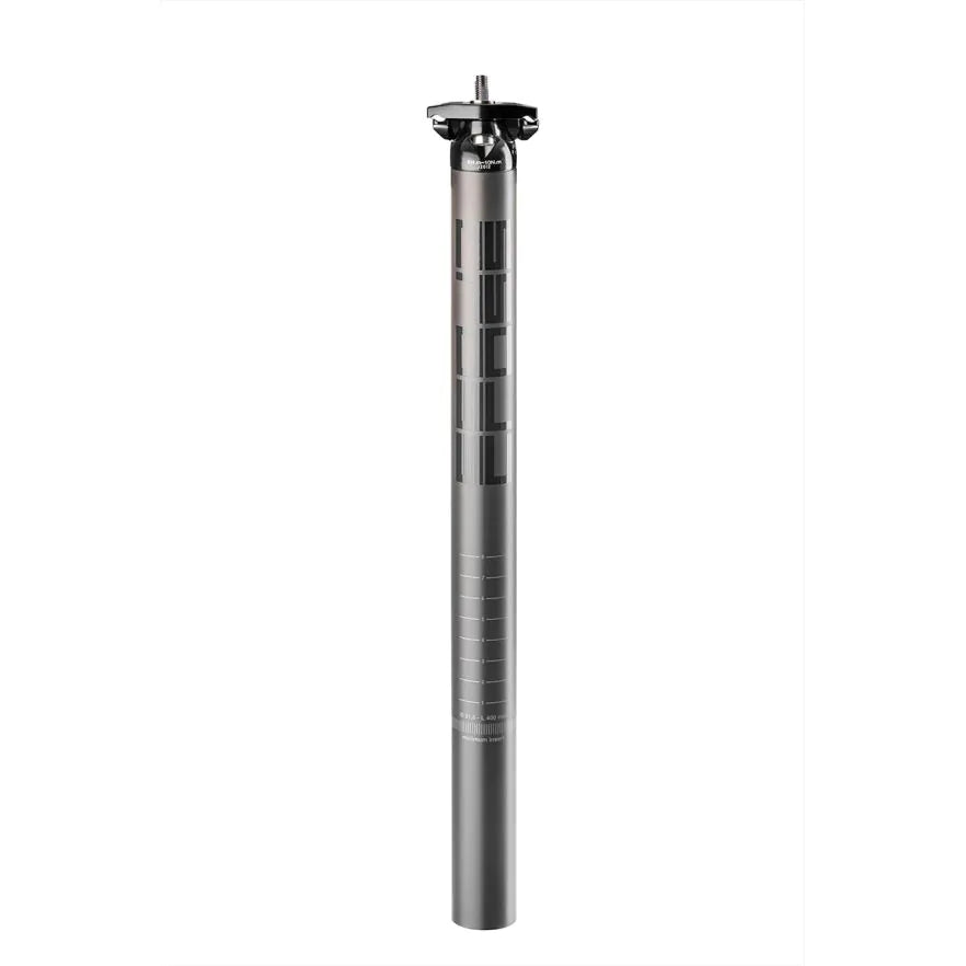 Deda RICross seatpost with the 2-bolt design for fine saddle adjustment.