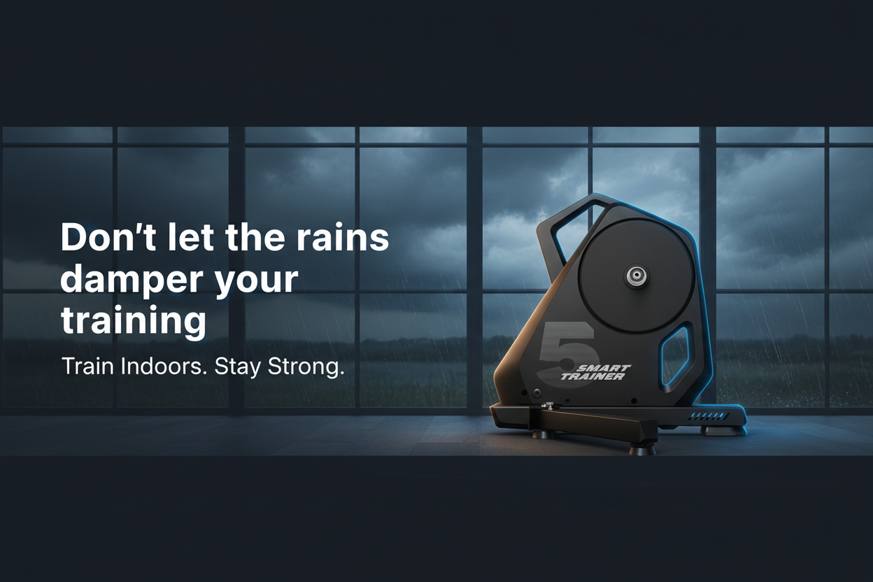 Don't let the rains damper your training – Indoor Trainer Banner