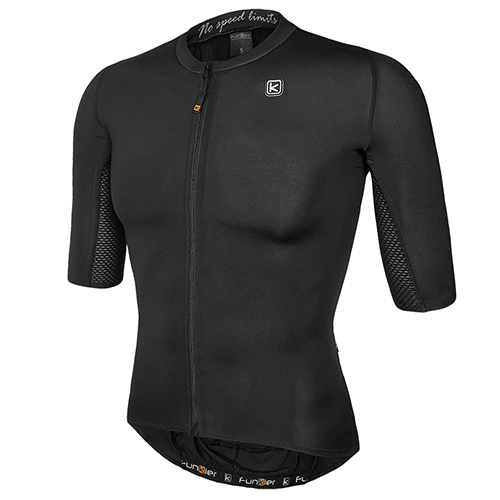 Funkier Cavaliere Aero Short Sleeve Jersey Black front view