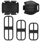 Garmin Bike Speed Sensor 2 and Cadence Sensor 2 Bundle, showing both compact, black wireless sensors.