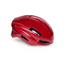  Red bike helmet designed for a snug fit, labeled "Veloce" and suitable for small to medium sizes