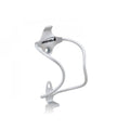 Lightweight aluminium bike bottle cage securely mounted on a bicycle frame holding a standard cycling water bottle