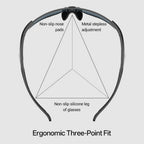 Kapvoe Cheetah Sports Sunglasses product detail graphic.