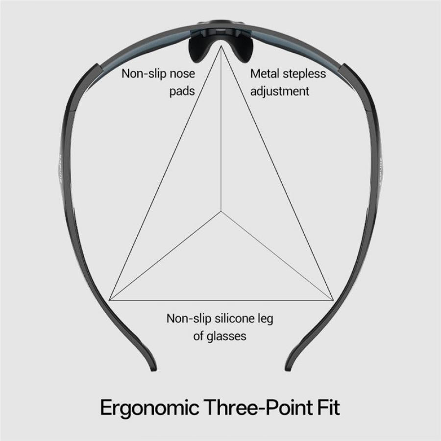 Kapvoe Cheetah Sports Sunglasses product detail graphic.