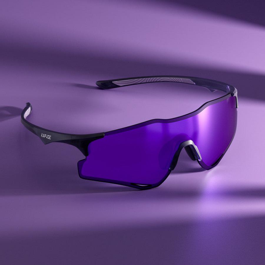 Kapvoe Cheetah Sports Sunglasses UV400 protection graphic.