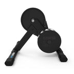 Wahoo KICKR CORE 2 smart trainer shown from the rear three-quarter angle highlighting its compact footprint for indoor cycling