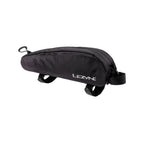 Lezyne Aero Energy Caddy Top Tube Bag front view showing aero shape and Velcro straps
