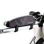 Lezyne Aero Energy Caddy Top Tube Bag side angle view showing zippered opening