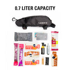Lezyne Aero Energy Caddy Top Tube Bag mounted on a bicycle top tube