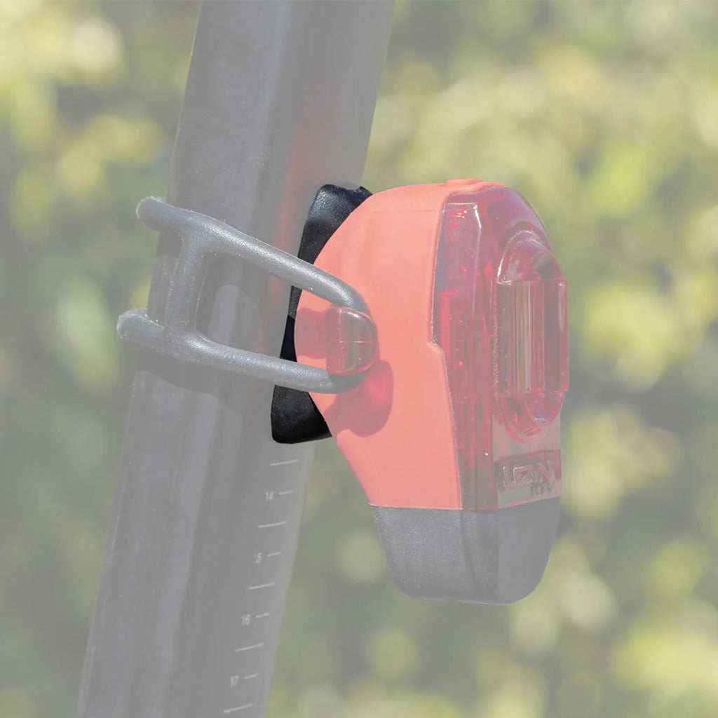Lezyne D-Shape Seatpost Adapter fitted to a D-shaped seatpost