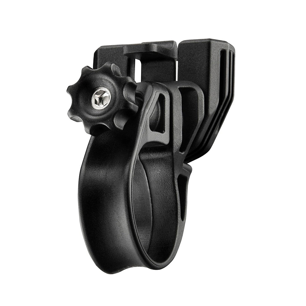Lezyne LED Handle Bar Mount attached to a bicycle handlebar with thumb screw