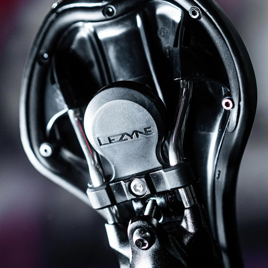 Lezyne Matrix Saddle Tagger showing twist-lock security bolt