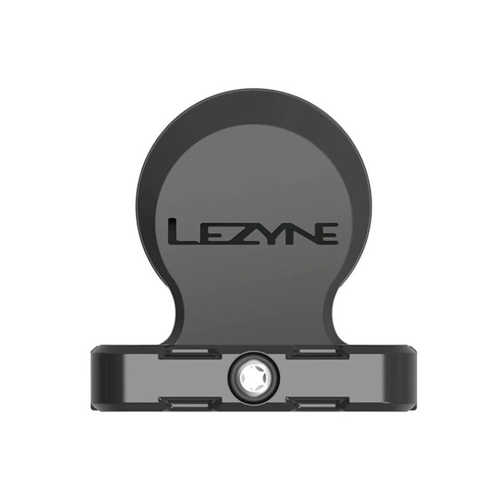 Lezyne Matrix Saddle Tagger clamped onto saddle rails