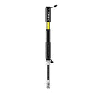 Lezyne Pocket Drive black hand pump shown with its handle extended.