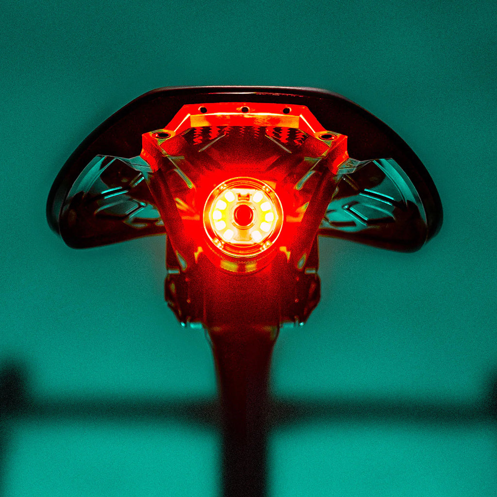 Lezyne Saddle Drive 250 Rear Light USB-C charging port detail