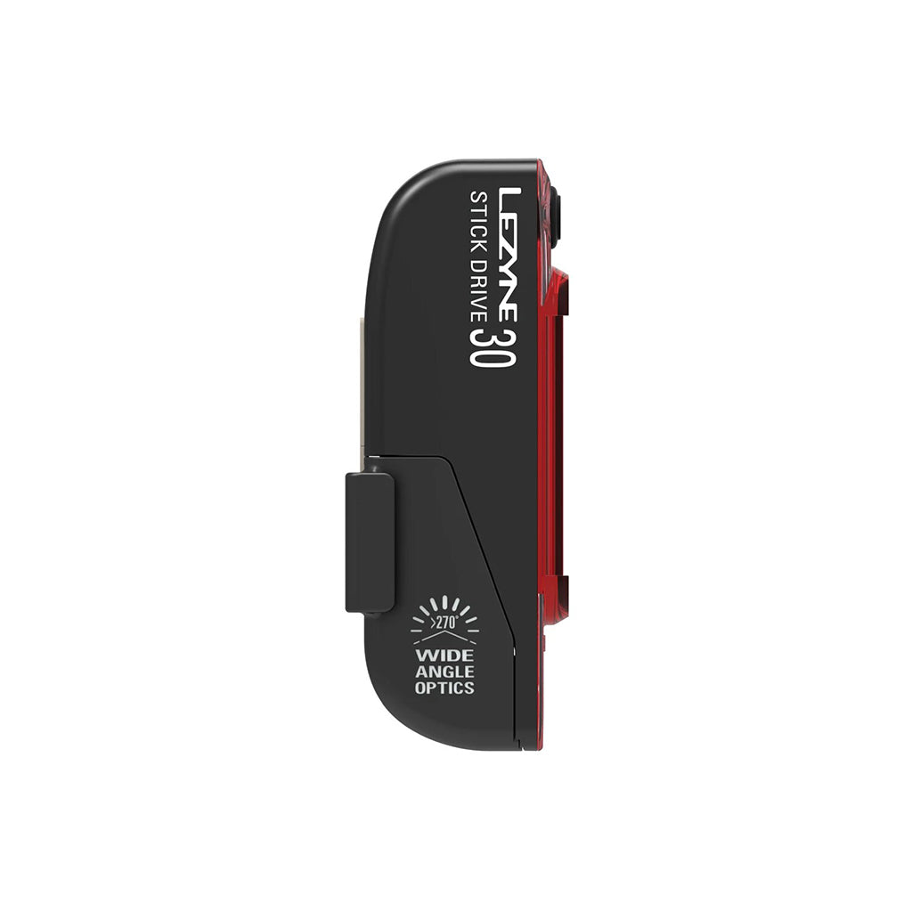 Lezyne Stick Drive Rear Light showing integrated USB stick