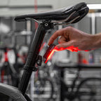 Lezyne Stick Drive Rear Light mounted on a seatpost with O-ring mount
