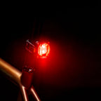Lezyne Zecto Drive 200+ Rear Light illuminated in Daytime Flash mode