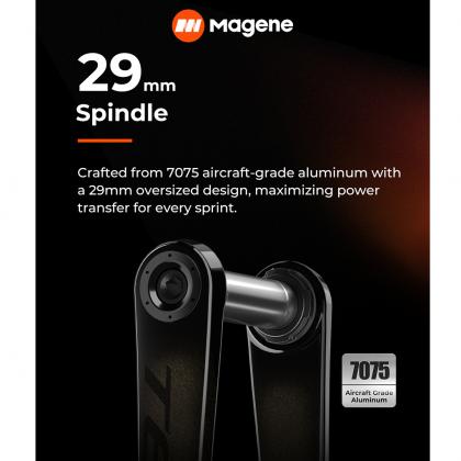 Magene TEO-P515 carbon power meter crank high stiffness design