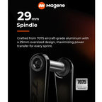 Magene TEO-P515 carbon power meter crank high stiffness design