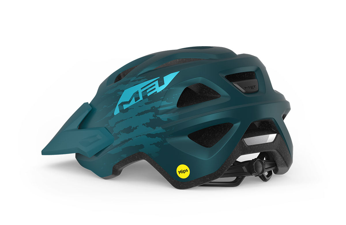 Shop MET Echo MIPS MTB Helmet (Petrol Blue/Matt) - Medium Online in India | United By Cycling