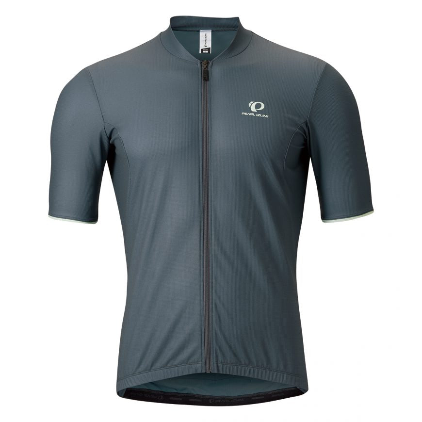 PEARL iZUMi First Race Jersey in Asphalt colorway, front view.