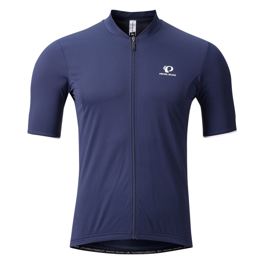 PEARL iZUMi First Race Jersey in Dark Navy colorway, front view.