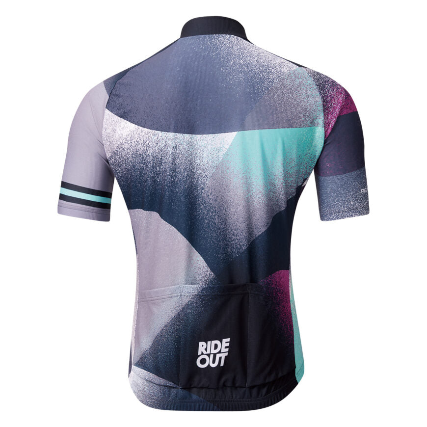 PEARL iZUMi Printed Jersey in Night Pearl colorway, alternate view.