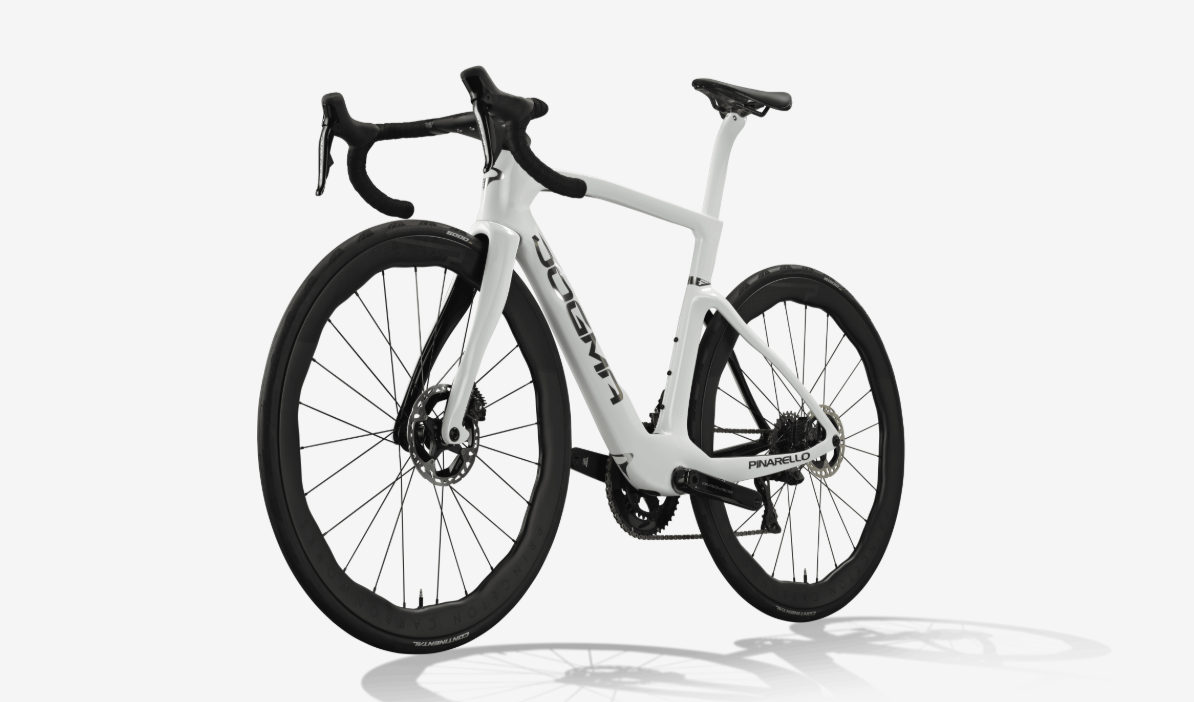 Edge Crystal White Pinarello Dogma F elite carbon frame kit