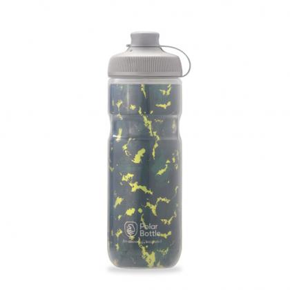 Polar Muck Insulated Shatter Bottle Forest 590ml for cycling


