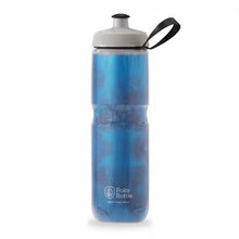 Polar Insulated Sports Bottle – Fly Dye Electric Blue color, bike-friendly and dishwasher safe.