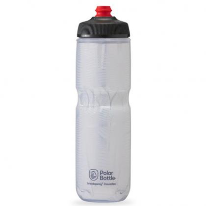 Polar Breakaway cycling bottle with triple-wall insulation – White 710ml