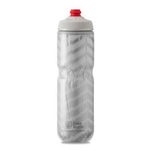 BPA-free Polar Breakaway insulated bike bottle – White/Silver 710ml

