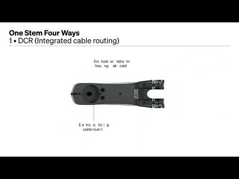 Superbox DCR Stem with integrated topcap and spacers for a clean cockpit.




