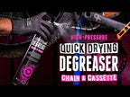 "Muc-Off High Pressure Quick Drying Degreaser – Fast and effective grease, oil, and grime removal for bike cleaning and drivetrain maintenance