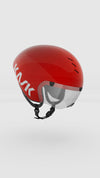 kask helmet bambino PRO( red )with clear visor