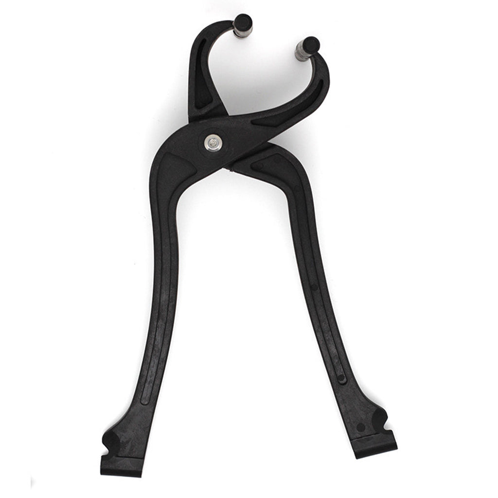 Black RideNow Tyre Pliers on a white background.