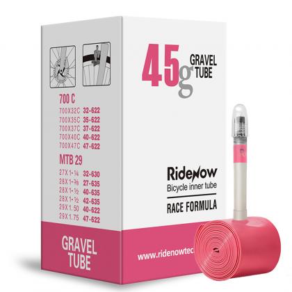 RideNow TPU inner tube 700x32-47c with 45mm valve for road bikes