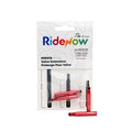 RideNow 40mm Presta Valve Extenders – 2pcs Anodised Red Kit

