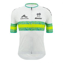 Santini Australian national team cycling jersey with Indigenous artwork – official AusCycling kit

