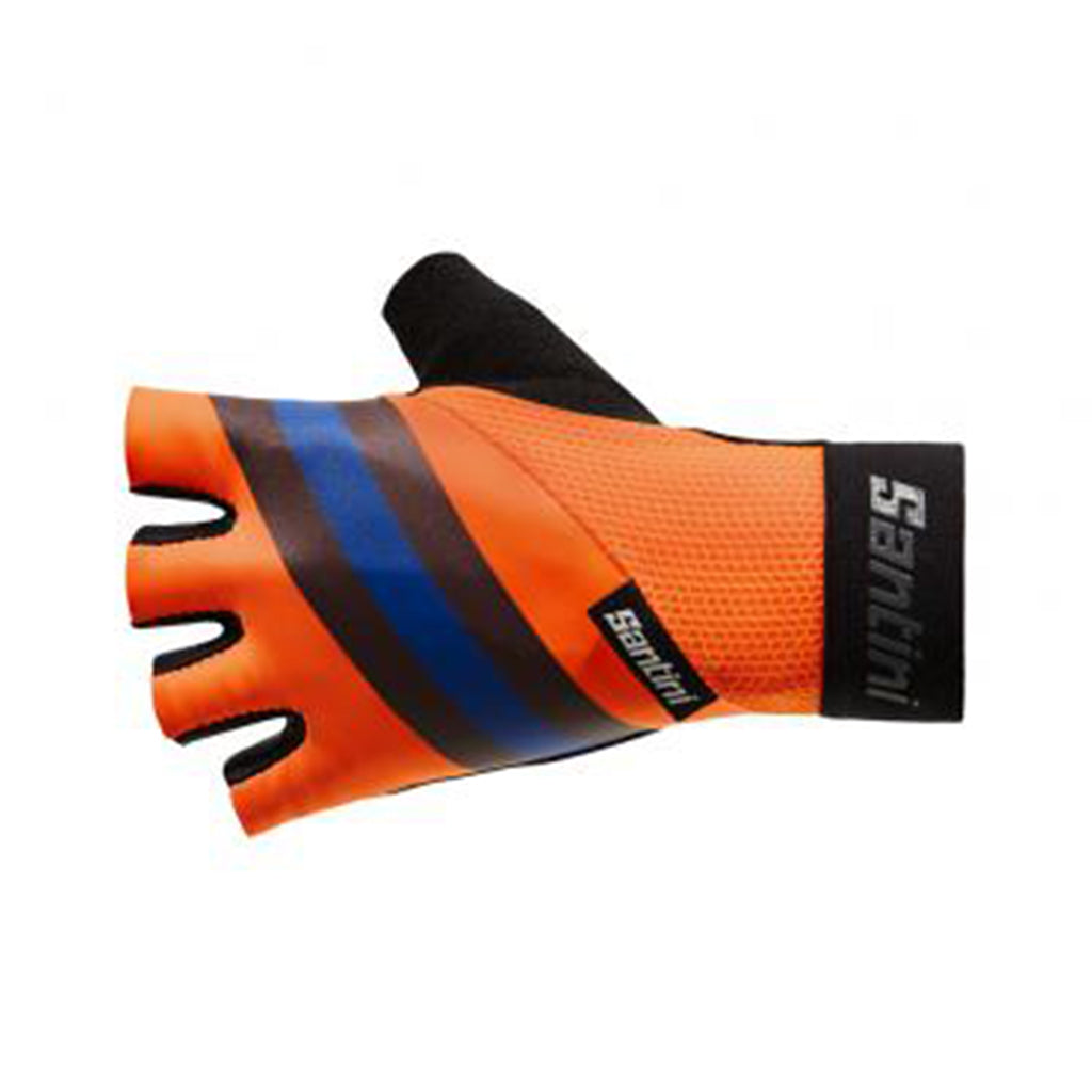 Santini Bengal Gel Gloves-Flashy Orange front view