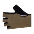 Back view of Santini Brisk Mesh Gloves in Military Green with breathable mesh and Santini logo.