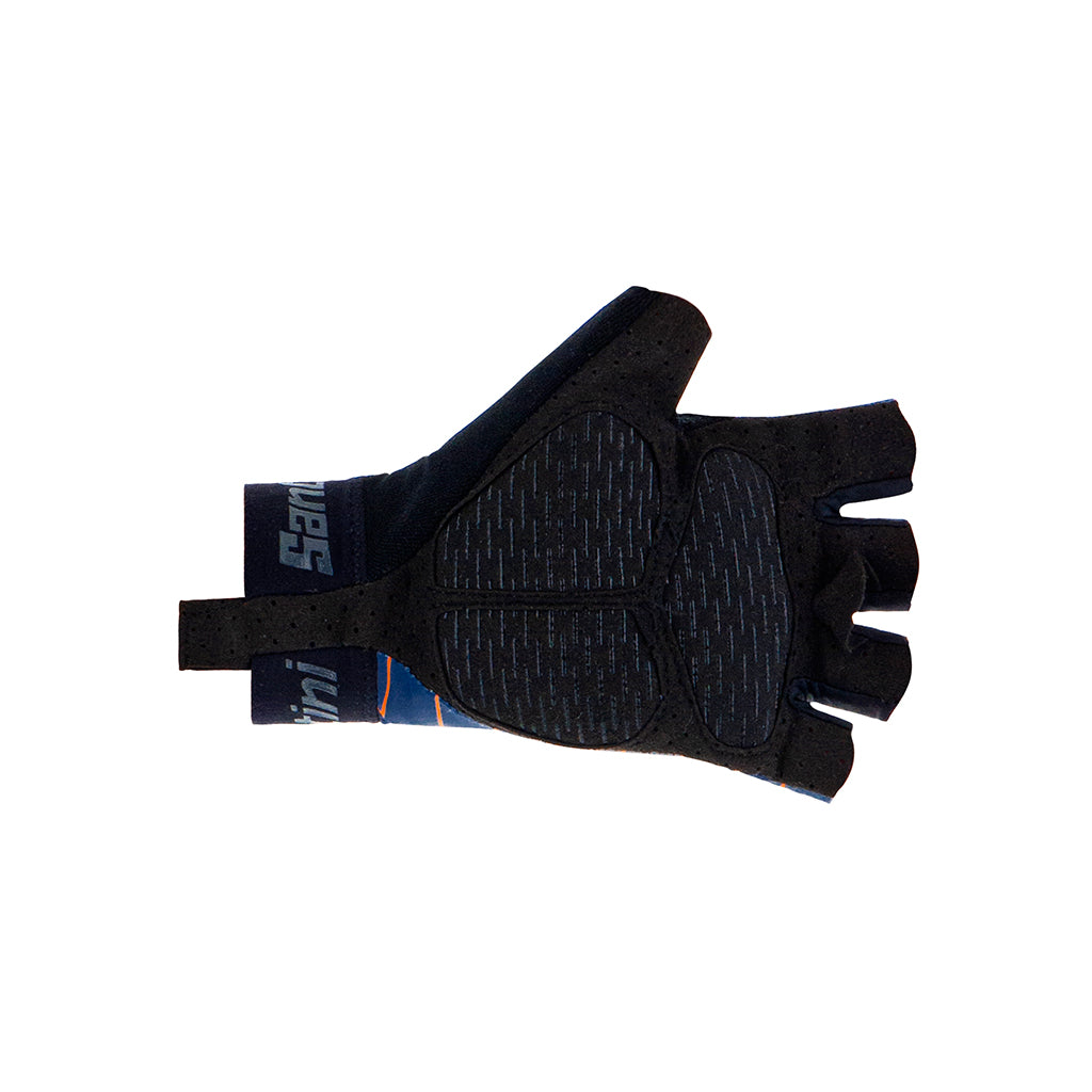 Santini Dinamo Gel Gloves-Navy Blue detail view