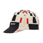 Front view of the Santini Paris-Roubaix cycling cap.