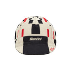 Back view of the Santini Paris-Roubaix cycling cap.